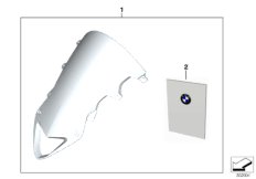 Ветрозащитный щиток высокий для BMW K46 S 1000 RR 12 (0524,0534) 0 (схема запасных частей)