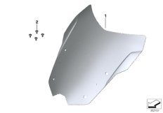 Ветрозащитный щиток Sport тонир. для BMW K18 C 650 Sport 16 (0C04, 0C14) 0 (схема запасных частей)