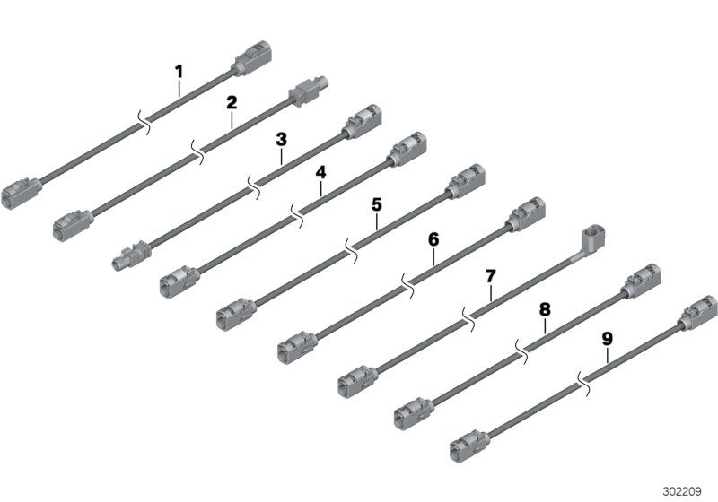 Антенный кабель для BMW R59 Cooper S N18 (схема запчастей)