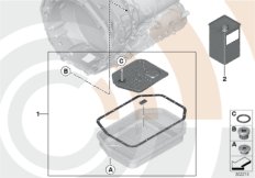 К-т для замены масла АКПП для BMW E53 X5 4.6is M62 (схема запасных частей)