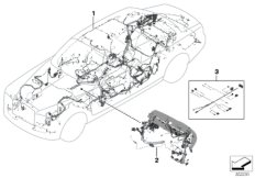Основной жгут проводов для BMW RR1N Phantom EWB N73 (схема запасных частей)