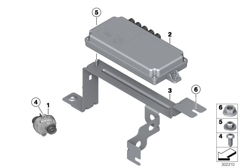 Камера бокового обзора для ROLLS-ROYCE RR2N Drophead N73 (схема запчастей)