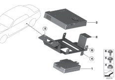 Модуль ТВ/видеокоммутатор для BMW RR2N Drophead N73 (схема запасных частей)