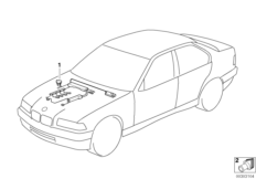 жгут проводов двигателя для BMW E36 318tds M41 (схема запасных частей)