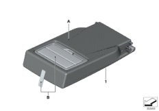 Индивидуальный подлокотник Зд для BMW F32 430dX N57N (схема запасных частей)