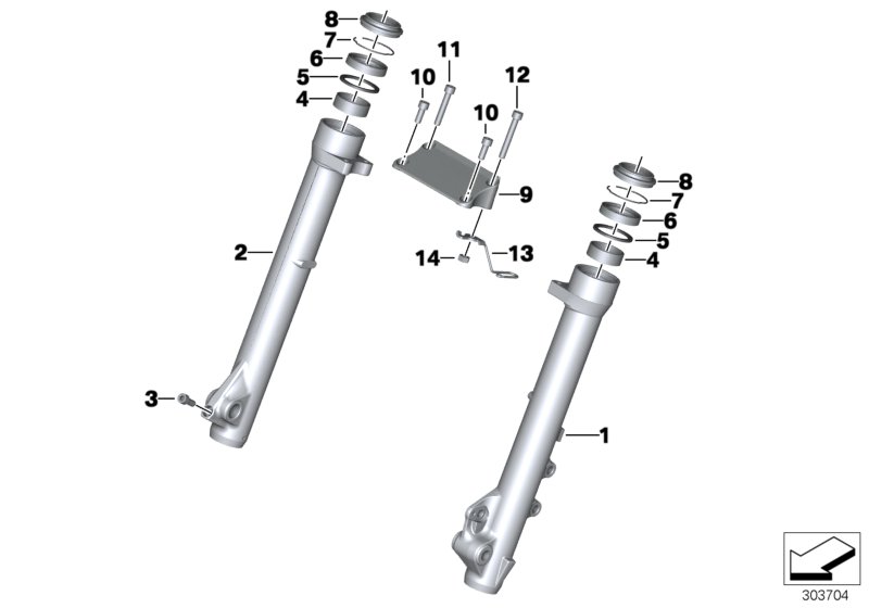 Направляющая труба для MOTO R131 G 650 GS 11 (0188,0189) 0 (схема запчастей)