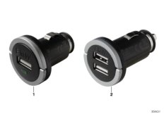 Зарядное устройство BMW, разъем USB для BMW E36 325i M50 (схема запасных частей)