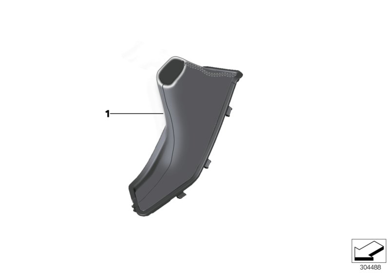 Чехол рычага стояночн.тормоза Individual для BMW F36 420dX N47N (схема запчастей)