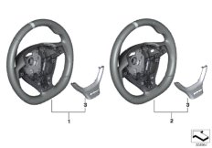 Рулевое колесо M Performance для BMW F10N 530dX N57N (схема запасных частей)