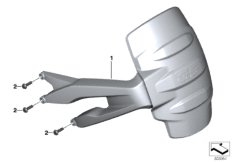 Брызговик Зд для BMW K50 R 1200 GS (0A01, 0A11) 0 (схема запасных частей)