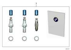 К-т штуцеров для прокачки торм. HP Race для BMW K42 HP4 (0D01, 0D11) 0 (схема запасных частей)