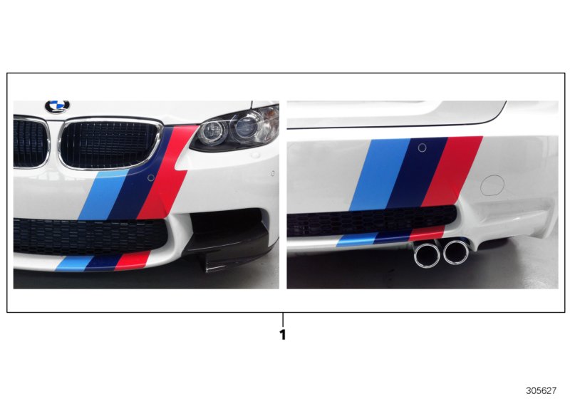 M Performance 'Giugiaro' Пд / Зд для BMW F30N 320i ed N13 (схема запчастей)