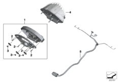 Светодиодный блок задних фонарей для BMW K73 F 800 R (0217,0227) 0 (схема запасных частей)