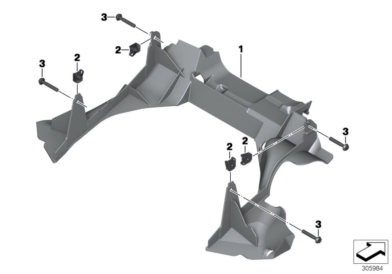 Перегородка вилки для BMW K50 R 1200 GS (0A01, 0A11) 0 (схема запчастей)