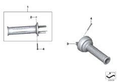 Ручки руля без подогрева для MOTO K50 R 1200 GS (0A01, 0A11) 0 (схема запасных частей)