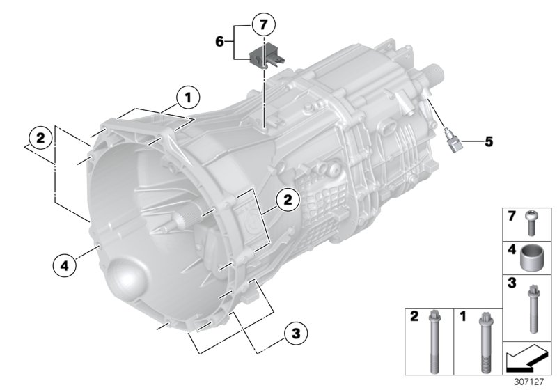 Крепление/ подвеска для BMW F25 X3 18d N47N (схема запчастей)