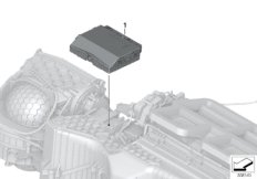 ЭБУ кондиционера для BMW F48 X1 20i B42 (схема запасных частей)