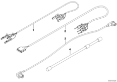 Отдельные провода связи / аудио для BMW E71 X6 40dX N57S (схема запасных частей)