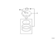запорный механизм топливного бака для MOTO K25H HP2 Enduro (0369,0389) 0 (схема запасных частей)