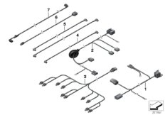 Различные дополнит.комплекты проводов для BMW F13 M6 S63N (схема запасных частей)