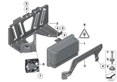 Усилитель/кронштейн для BMW F11N 535iX N55 (схема запасных частей)