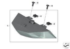 Блок задних фонарей для MOTO K18 C 650 Sport 16 (0C04, 0C14) 0 (схема запасных частей)
