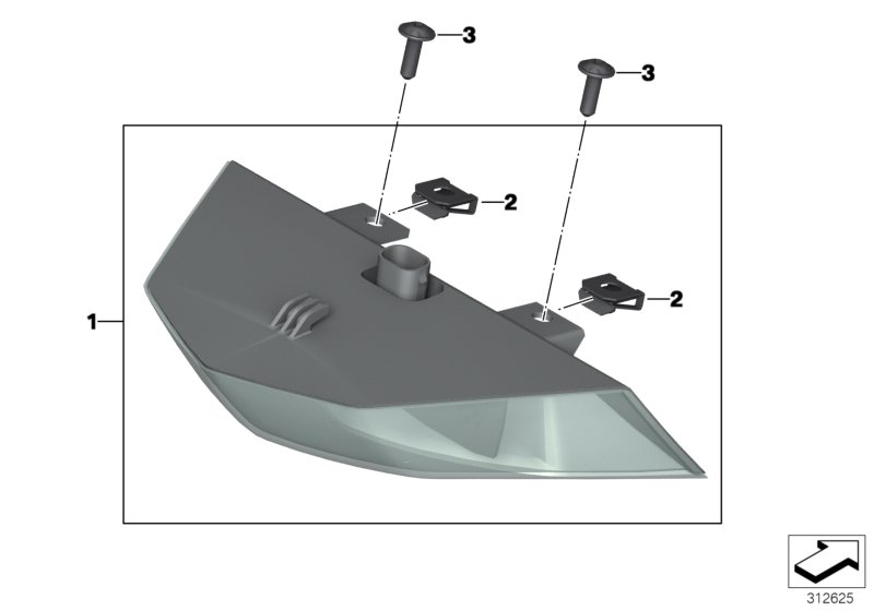 Блок задних фонарей для MOTO K18 C 600 Sport (0131, 0132) 0 (схема запчастей)