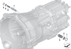 GS6-45BZ/DZ детали переключения для BMW E93N 320d N47N (схема запасных частей)