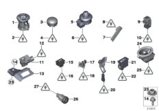 Различные переключатели для BMW R59 Cooper S N18 (схема запасных частей)