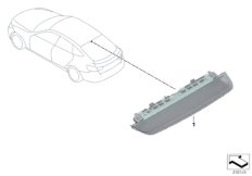 Третий фонарь стоп-сигнала для BMW F36N 430d N57N (схема запасных частей)
