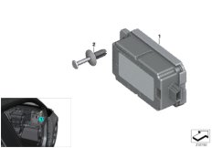 Дистанционное радиоуправление приемника для BMW I01 i3 60Ah IB1 (схема запасных частей)