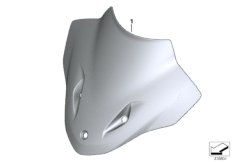 Ветрозащитный щиток Sport тонир. для MOTO K47 S 1000 R 17 (0D52, 0D62) 0 (схема запасных частей)