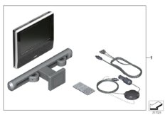 DVD-система Tablet Single для BMW F15 X5 25dX N47S1 (схема запасных частей)