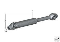 Карданный вал для MOTO K52 R 1250 RT 19 (0J61, 0J63) 0 (схема запасных частей)