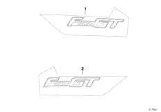 Обозначение модели F800GT для BMW K71 F 800 GT (0B03, 0B13) 0 (схема запасных частей)