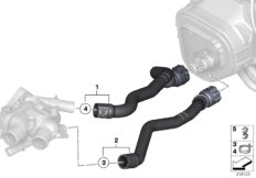 Водяные шланги для BMW R55N Coop.S JCW N18 (схема запасных частей)