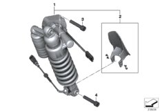 Амортизационная стойка ESA Зд для BMW K50 R 1200 GS 17 (0A51, 0A61) 0 (схема запасных частей)