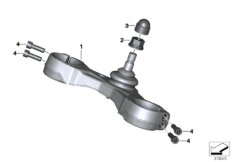 Перемычка вилки Нж для MOTO K50 R 1250 GS 19 (0J91, 0J93) 0 (схема запасных частей)
