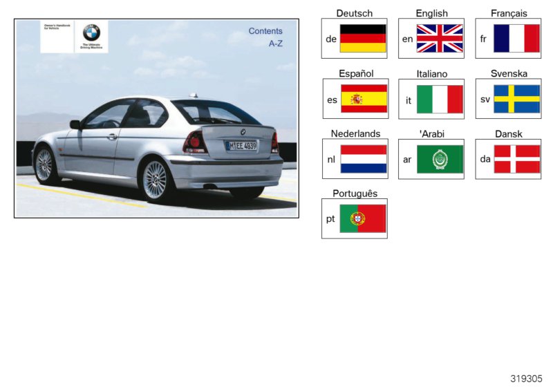 Руководство по эксплуатации E46/5 для BMW E46 320td M47N (схема запчастей)