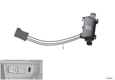 Кнопка системы ночного видения для BMW F15 X5 25d N47S1 (схема запасных частей)