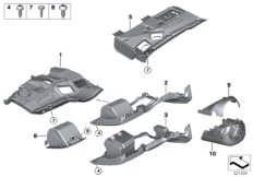 Доп.элементы панели приборов Нж. для BMW E89 Z4 28i N20 (схема запасных частей)
