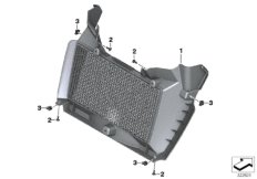 Щиток радиатора для BMW K75 F 800 GS Adve. (0B05, 0B15) 0 (схема запасных частей)