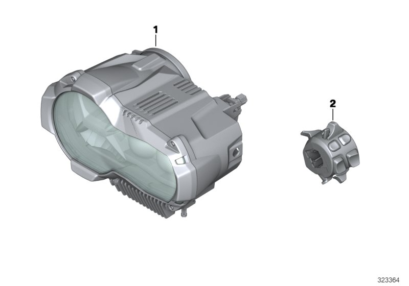 Дооснащение светодиодными фарами для BMW K50 R 1200 GS 17 (0A51, 0A61) 0 (схема запчастей)