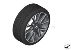 Spike/SC колесо в сб.зим. диз. 449-19" для BMW F15 X5 25dX B47 (схема запасных частей)
