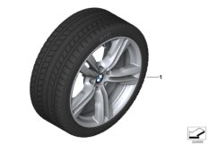Spike/SC колесо в сб.зим. диз. 467M -19" для BMW F15 X5 50iX 4.4 N63N (схема запасных частей)