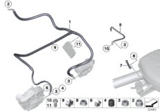 Провод батареи/провод стартера для BMW RR4 Ghost EWB N74R (схема запасных частей)