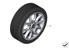 Spike/SC колесо в сб.зим. диз. 494-16" для BMW F56 One B38 (схема запасных частей)