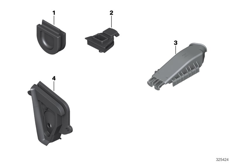 Различные втулки / крышки для MINI R60 JCW ALL4 N18 (схема запчастей)