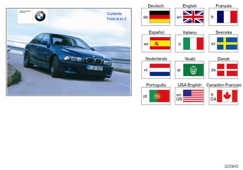 Руководство по эксплуатации E39 M5 для BMW E39 M5 S62 (схема запчастей)