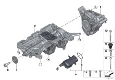 Смазочная система/масляный насос для BMW F10 528iX N20 (схема запасных частей)